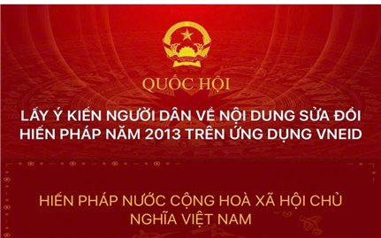 Bộ Công an lấy ý kiến người dân về sửa đổi Hiến pháp năm 2013 trên VNeID