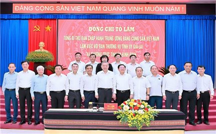 Tổng Bí thư Tô Lâm: Sau hợp nhất, tỉnh Gia Lai (mới) không chỉ lớn về quy mô mà còn mạnh về năng lực cạnh tranh