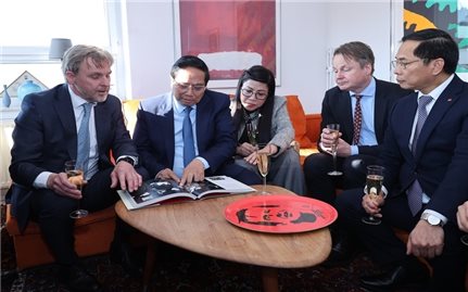 Thủ tướng Phạm Minh Chính thăm gia đình cố Thủ tướng Thụy Điển Olof Palme