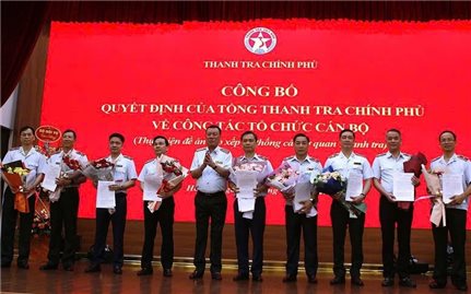 Thanh tra Chính phủ công bố các Quyết định về công tác cán bộ