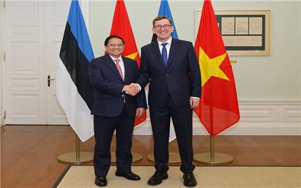Thủ tướng Phạm Minh Chính hội đàm với Thủ tướng Estonia