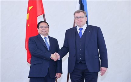 Thủ tướng Phạm Minh Chính hội kiến Chủ tịch Quốc hội Estonia
