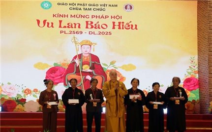 Lễ Vu lan báo hiếu tại chùa Tam Chúc: Tri ân cha mẹ, nghĩa non sông