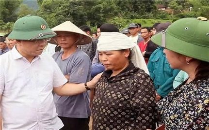 Phó Thủ tướng Lê Thành Long kiểm tra tình hình khắc phục hậu quả mưa lũ tại Sơn La