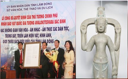 Công bố Bảo vật Quốc gia Tượng Avalokitesvara Bắc Bình tại Lâm Đồng