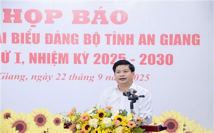 Đại hội Đại biểu Đảng bộ tỉnh An Giang sẽ được tổ chức trong 2 ngày đầu tháng 10