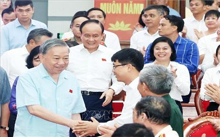 Tổng Bí thư Tô Lâm tiếp xúc cử tri 9 xã (Hà Nội) trước Kỳ họp thứ 10, Quốc hội khóa XV