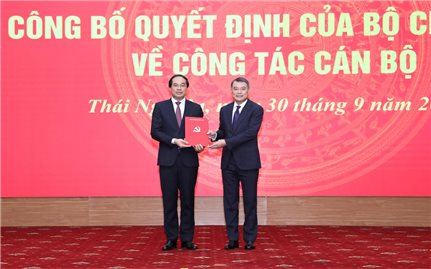 Ông Trịnh Xuân Trường được chỉ định giữ chức Bí thư Tỉnh uỷ Thái Nguyên