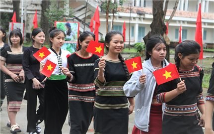 Khí thế sôi nổi của Trường Phổ thông Dân tộc nội trú THPT Kon Tum trong ngày khai giảng