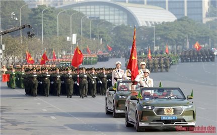 Toàn cảnh Lễ xuất quân bảo vệ an ninh trật tự phục vụ Đại hội XIV của Đảng