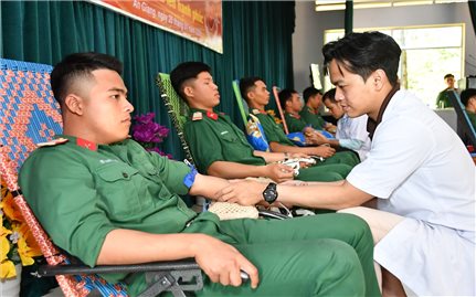 An Giang: Tiếp nhận hơn 230 đơn vị máu từ lực lượng vũ trang