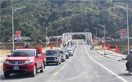 Quảng Ngãi: Đưa vào sử dụng cầu bắc qua sông Pô Kô, giúp đồng bào DTTS đi lại thuận lợi trong dịp Tết
