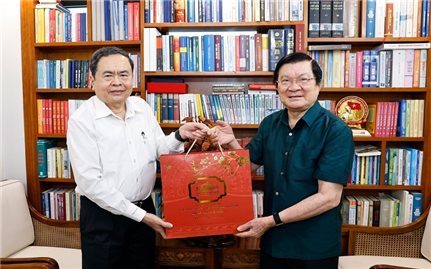 Chủ tịch Quốc hội Trần Thanh Mẫn thăm, chúc Tết nguyên lãnh đạo Đảng, Nhà nước