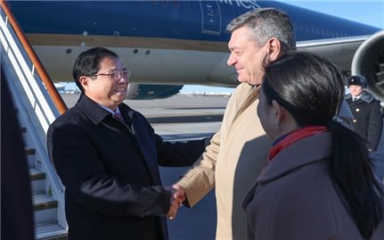 Thủ tướng Phạm Minh Chính tới Thủ đô Moscow, bắt đầu thăm chính thức Liên bang Nga