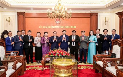 Bộ trưởng Bộ Lễ nghi và Tôn giáo Campuchia thăm, làm việc tại tỉnh Ninh Bình