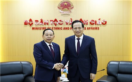 Bộ trưởng Bộ Dân tộc và Tôn giáo Đào Ngọc Dung: Đưa hợp tác dân tộc, tôn giáo Việt Nam - Campuchia đi vào chiều sâu, thực chất và hiệu quả