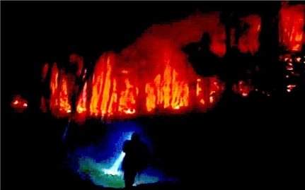 Cháy rừng trong đêm, hơn 200 người tham gia dập lửa