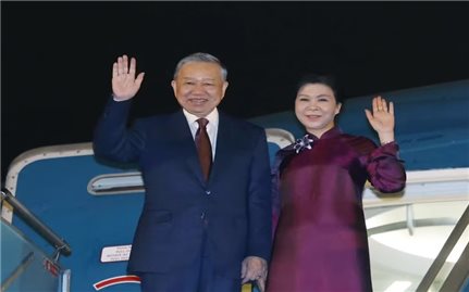Tổng Bí thư, Chủ tịch nước Tô Lâm và phu nhân lên đường thăm cấp Nhà nước đến Trung Quốc