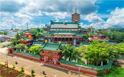 [PHOTO] Chùa Minh Thành - Tuyệt tác kiến trúc Á Đông giữa đại ngàn