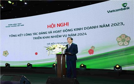 Vietcombank tổ chức hội nghị tổng kết công tác Đảng và hoạt động kinh doanh năm 2023, triển khai nhiệm vụ năm 2024