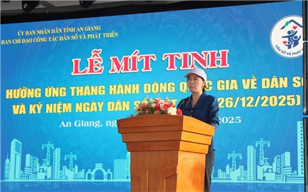 An Giang đồng loạt hành động vì dân số và phát triển bền vững