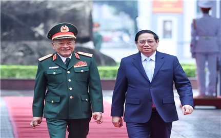 Thủ tướng Phạm Minh Chính thăm, chúc Tết, kiểm tra công tác sẵn sàng chiến đấu tại Tổng cục II