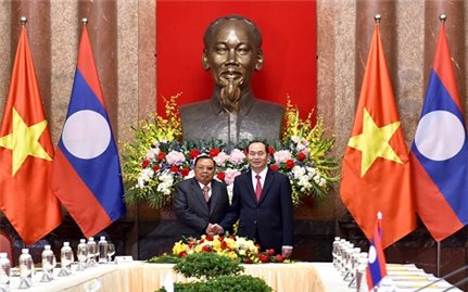 Chủ tịch nước Trần Đại Quang hội kiến với Tổng Bí thư, Chủ tịch nước Lào Bounnhang Vorachith