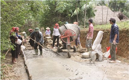 Bước tiến trong xây dựng nông thôn mới ở Văn Bàn