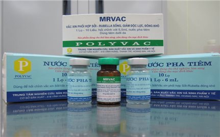Vắc xin sởi-rubella do Việt Nam sản xuất sắp đưa vào Tiêm chủng mở rộng