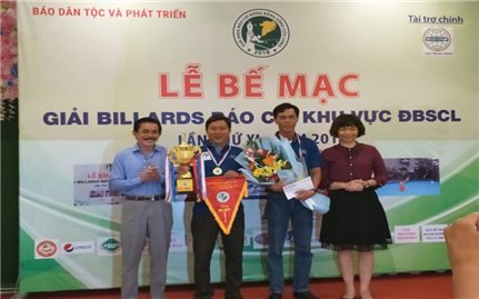 Giải Bida báo chí ĐBSCL lần thứ 11 năm 2018 thành công tốt đẹp