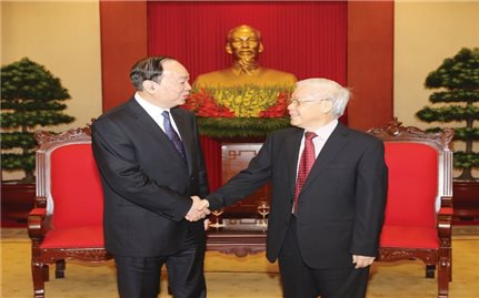 Tổng Bí thư Nguyễn Phú Trọng tiếp Đoàn đại biểu Đảng Cộng sản Trung Quốc