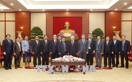 Tổng Bí thư Nguyễn Phú Trọng tiếp Phó Chủ tịch Quốc hội Lào