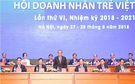 Phó Thủ tướng Trương Hòa Bình dự Đại hội Hội Doanh nhân trẻ Việt Nam