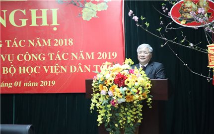 Học viện Dân tộc: Hội nghị Tổng kết công tác năm 2018, phương hướng, nhiệm vụ năm 2019