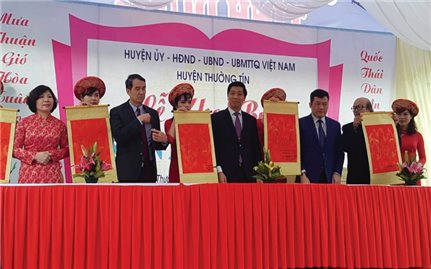 Thường Tín (Hà Nội): Lễ hội Khai bút Xuân Kỷ Hợi và tôn vinh làng nghề truyền thống