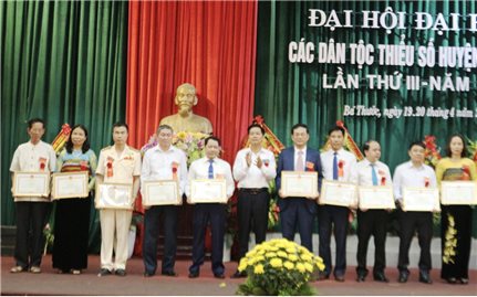 Đại hội Đại biểu các dân tộc thiểu số huyện Bá Thước lần thứ III năm 2019