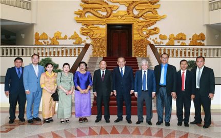 Phó Thủ tướng Thường trực Chính phủ Trương Hòa Bình tiếp Bộ trưởng Bộ Lễ nghi và Tôn giáo Campuchia