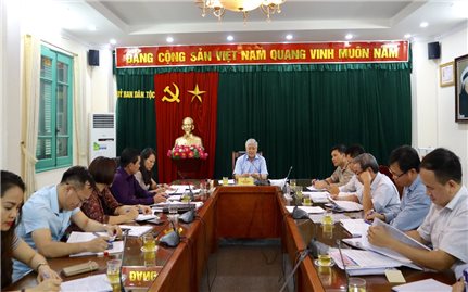 UBDT: Họp triển khai công tác tổ chức Lễ Tuyên dương học sinh, sinh viên, thanh niên DTTS xuất sắc tiêu biểu năm 2019