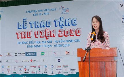 Lễ trao tặng Thư viện 2030 tại Ninh Thuận