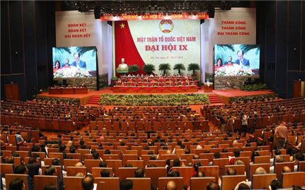 Phiên làm việc đầu tiên Đại hội đại biểu MTTQ Việt Nam lần thứ IX