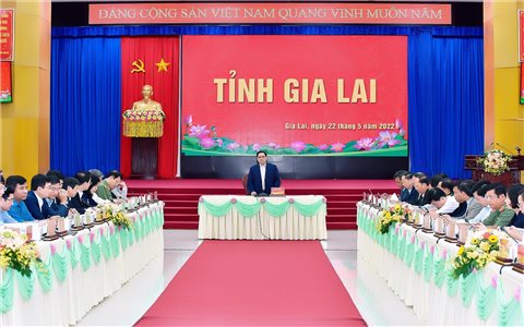 Thủ tướng Chính phủ Phạm Minh Chính làm việc với tỉnh Gia Lai