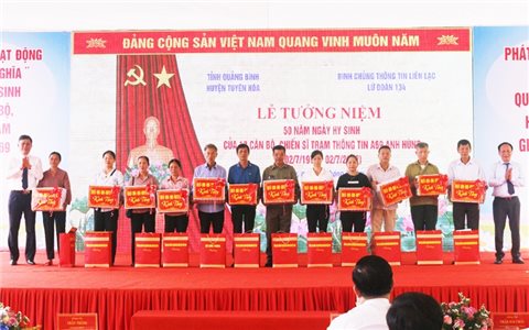 Quảng Bình: Tưởng niệm 50 năm ngày hy sinh của 13 Liệt sĩ Trạm thông tin A69