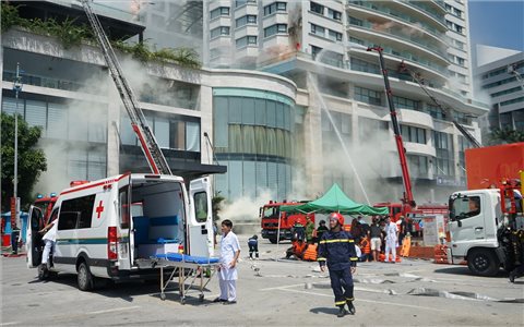 Diễn tập phương án chữa cháy, tìm kiếm cứu nạn, cứu hộ