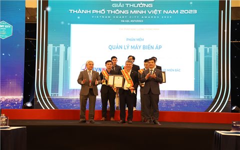 EVNNPC nhận giải thưởng Thành phố thông minh Việt Nam 2023