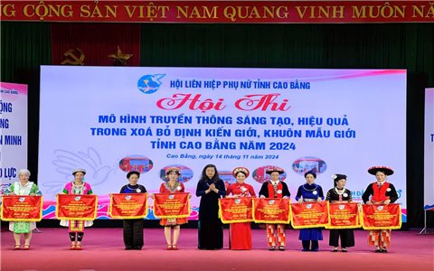 Hội Liên hiệp Phụ nữ tỉnh Cao Bằng tổ chức Hội thi “Mô hình truyền thông sáng tạo, hiệu quả trong quá trình xóa bỏ định kiến giới, khuôn mẫu giới” năm 2024