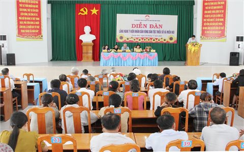 Thuận Bắc (Ninh Thuận): Diễn đàn lắng nghe ý kiến Nhân dân vùng DTTS và miền núi