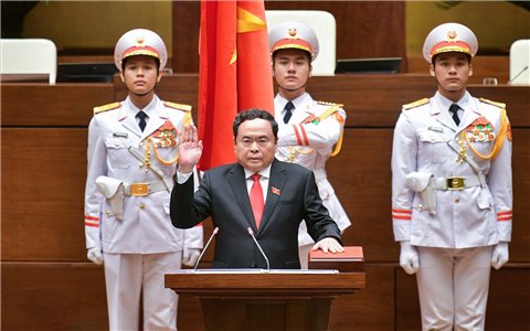 Ông Trần Thanh Mẫn được bầu giữ chức vụ Chủ tịch Quốc hội nước Cộng hòa xã hội chủ nghĩa Việt Nam