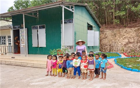 Quảng Bình: Peace Trees VietNam tài trợ xây dựng điểm trường bản K-ing