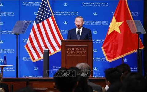 Tổng Bí thư, Chủ tịch nước Tô Lâm thăm và phát biểu chính sách tại Đại học Columbia