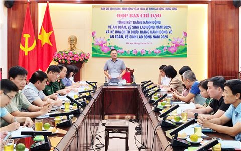 Bộ Lao động, Thương binh và Xã hội: Họp Ban Chỉ đạo Tổng kết Tháng hành động về An toàn, vệ sinh lao động năm 2024